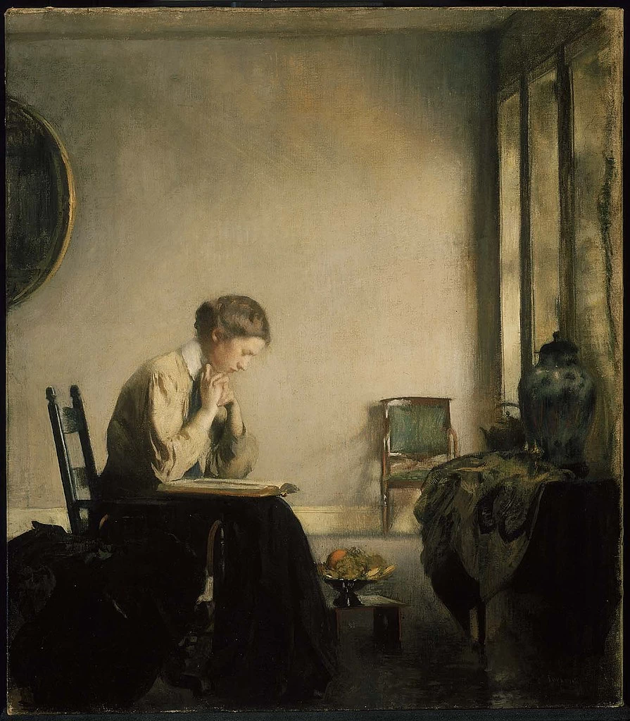 Edmund Tarbell - Ragazza che legge
